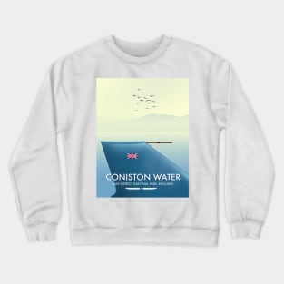 Coniston water travel poster Crewneck Sweatshirt